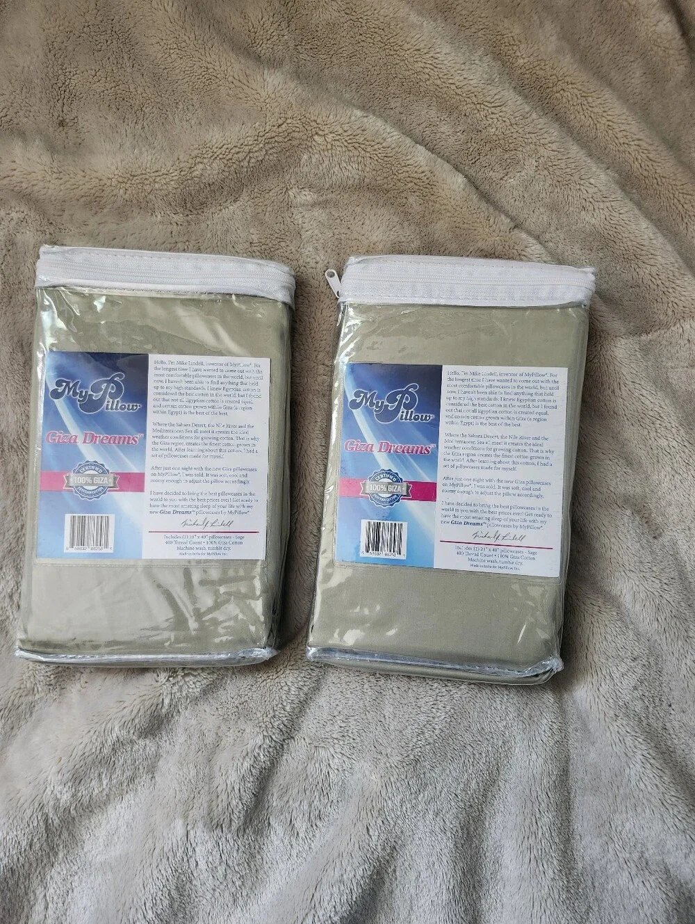 Giza Dreams Pillowcases – Taupe (Set of 2)x2
